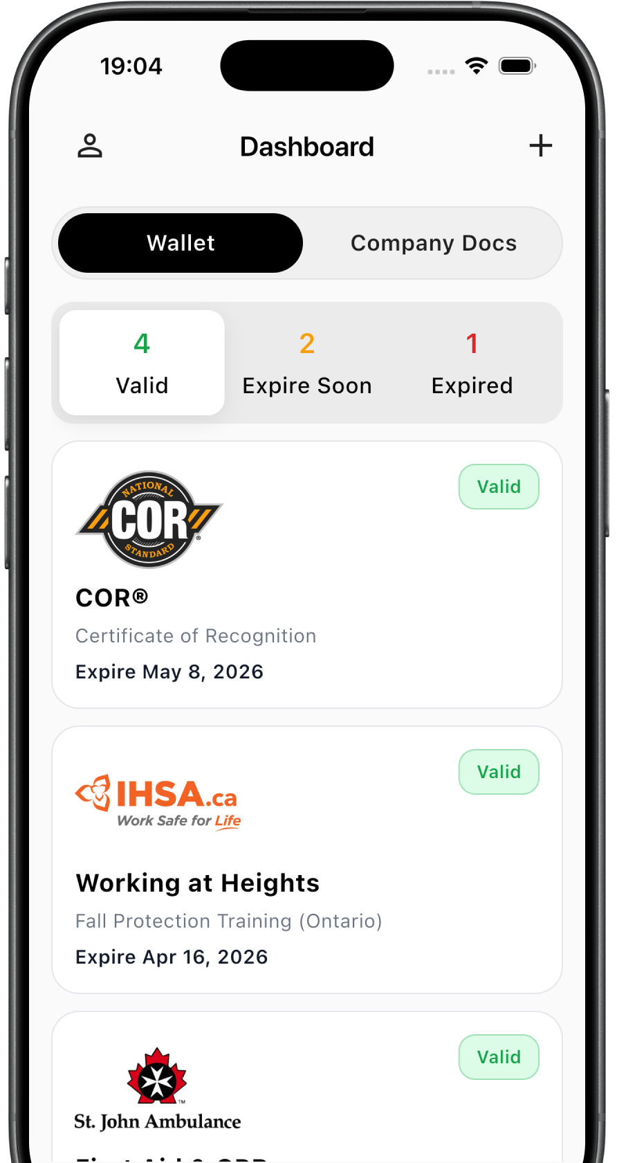 WorkSitePass mobile app