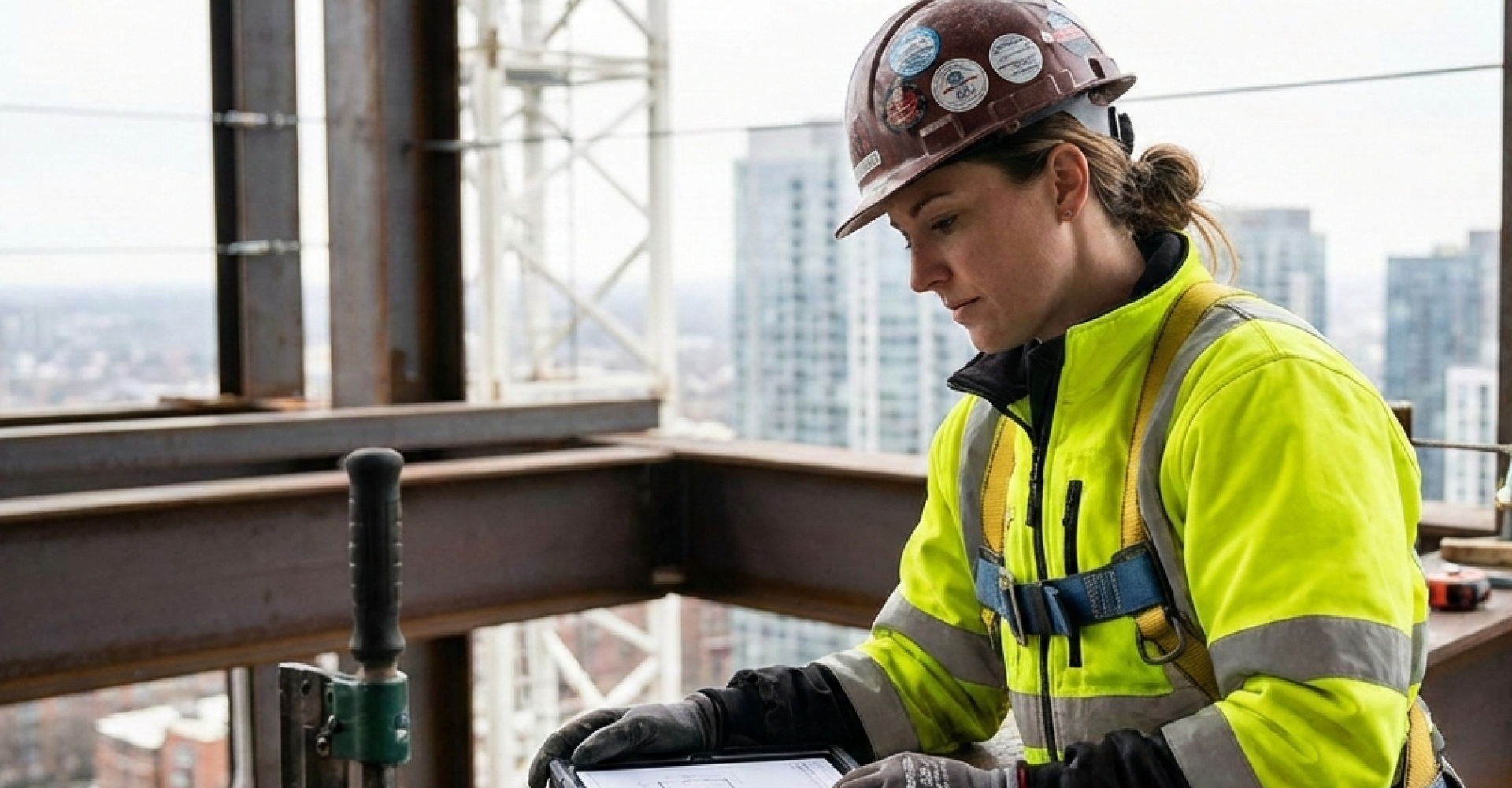 Worker on site